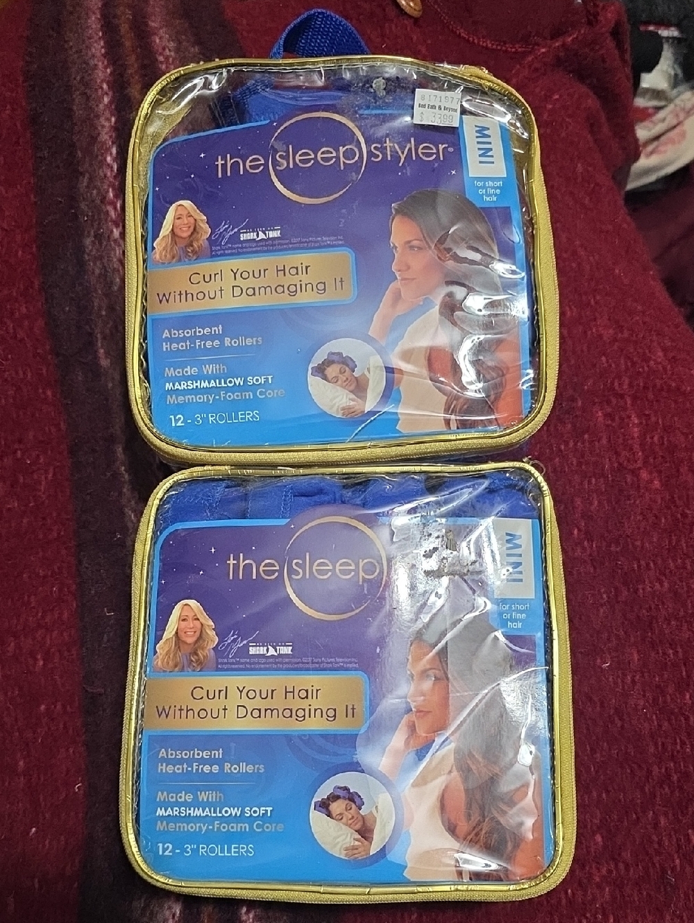 the sleep styler Mini Heat-Free Hair Rollers - Blue